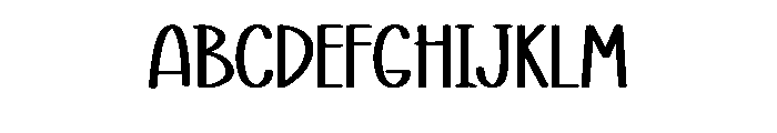 Stylis Alphabet Font UPPERCASE