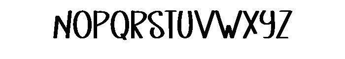 Stylis Alphabet Font UPPERCASE