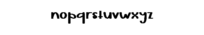 Stylis Alphabet Font LOWERCASE