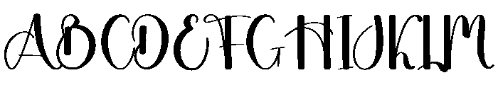 Stylish Absolute Font UPPERCASE