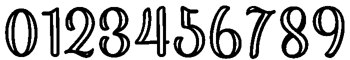 Stylish Alphabet Outline Reg Font OTHER CHARS