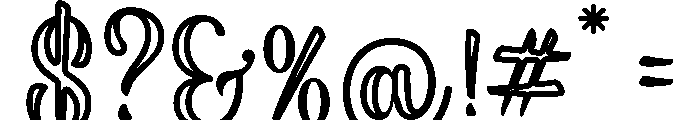 Stylish Alphabet Outline Reg Font OTHER CHARS