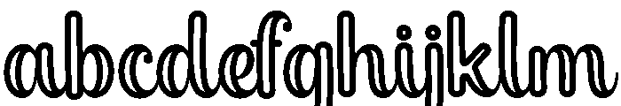 Stylish Alphabet Outline Reg FONT