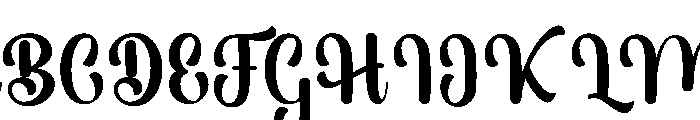 Stylish Alphabet Regular Font UPPERCASE