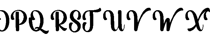 Stylish Alphabet Regular Font UPPERCASE