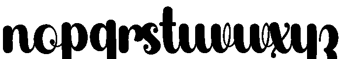 Stylish Alphabet Regular Font LOWERCASE