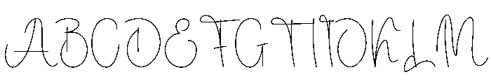 Stylish Autography Font UPPERCASE