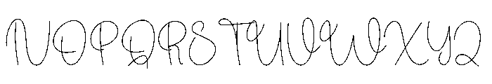 Stylish Autography Font UPPERCASE