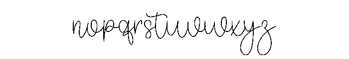 Stylish Autography Font LOWERCASE