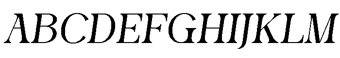 Stylish Average Italic Font UPPERCASE