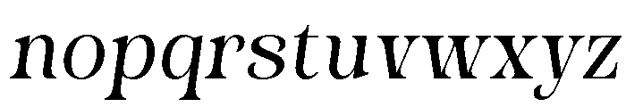 Stylish Average Italic Font LOWERCASE