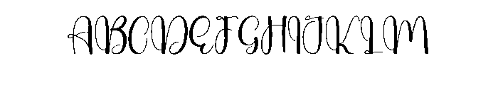 Stylish Beatiful Font UPPERCASE