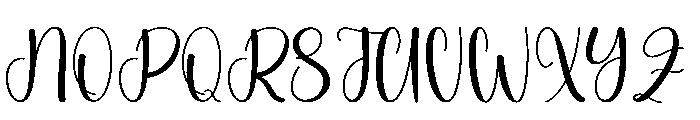 Stylish Bulky Font UPPERCASE