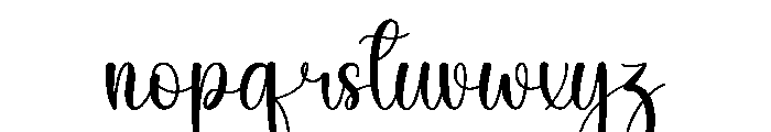 Stylish Bulky Font LOWERCASE