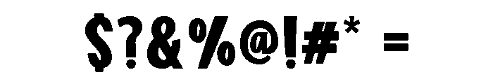 Stylish Chunky Font OTHER CHARS
