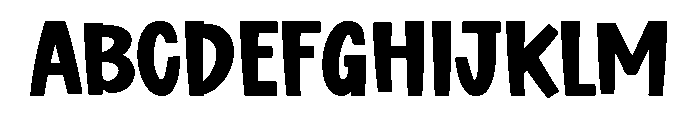 Stylish Chunky Font UPPERCASE