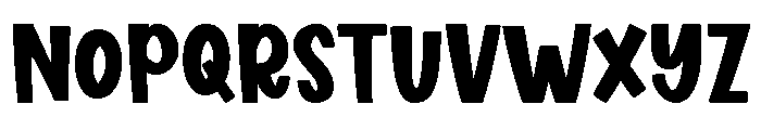 Stylish Chunky Font UPPERCASE