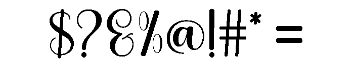 Stylish Display Regular Font OTHER CHARS