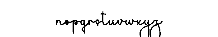 Stylish Elegant Font LOWERCASE