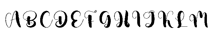 Stylish Girls Font UPPERCASE