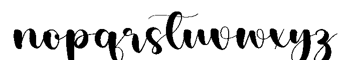 Stylish Girls Font LOWERCASE
