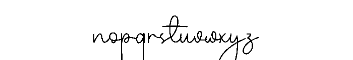 Stylish  Graduating Font LOWERCASE