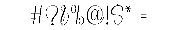 Stylish Grandpa Font OTHER CHARS