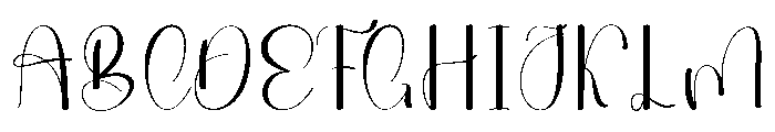 Stylish Grandpa Font UPPERCASE