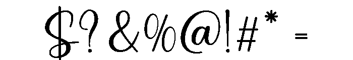 Stylish Handmade Regular Font OTHER CHARS