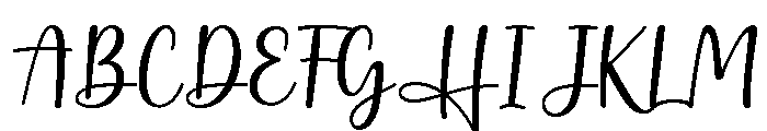 Stylish Handmade Regular Font UPPERCASE