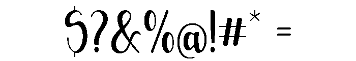Stylish Handwriting Script Font OTHER CHARS