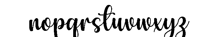 Stylish Handwriting Script Font LOWERCASE
