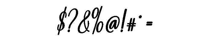 Stylish Handwritten Regular Font OTHER CHARS