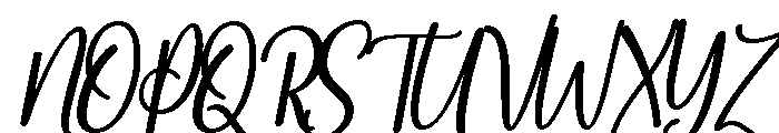 Stylish Handwritten Regular Font UPPERCASE