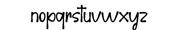 Stylish Moonlite Font LOWERCASE