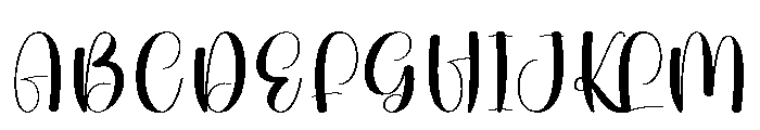 Stylish Peaceful Font UPPERCASE