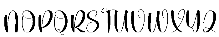 Stylish Peaceful Font UPPERCASE