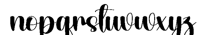 Stylish Peaceful Font LOWERCASE