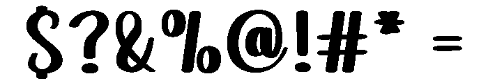 Stylish Rainbow Font OTHER CHARS