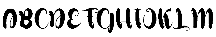 Stylish Rainbow Font UPPERCASE