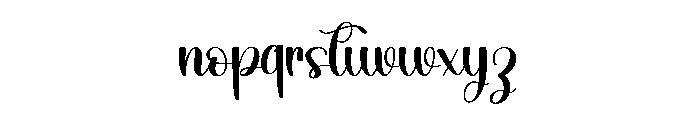 Stylish Seventeen Font LOWERCASE