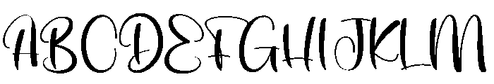 Stylish Silhouette Font UPPERCASE