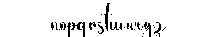 Stylish Silhouette Font LOWERCASE
