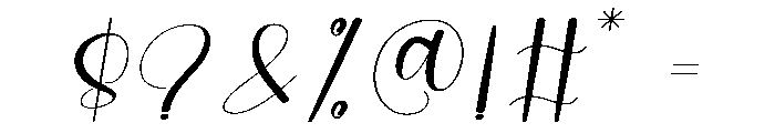 Stylish Sunlight Font OTHER CHARS