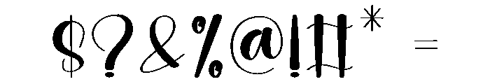 Stylish Weekend Font OTHER CHARS