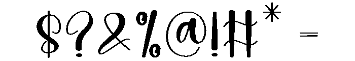 Stylish Wonderful Font OTHER CHARS