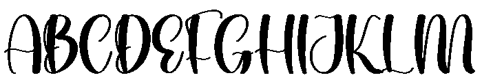 Stylish Wonderful Font UPPERCASE