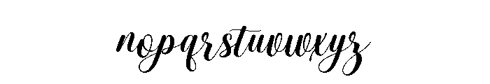 Stylish1 Font LOWERCASE