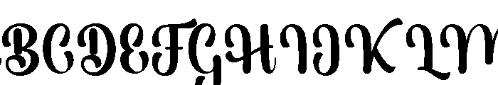 StylishAlphabet-Regular Font UPPERCASE