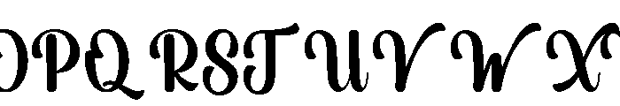 StylishAlphabet-Regular Font UPPERCASE